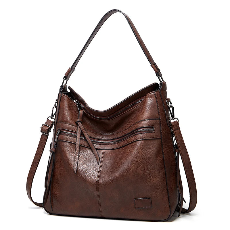 Large Leather Shoulder Messenger Bag