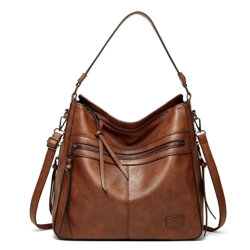 Large Leather Shoulder Messenger Bag