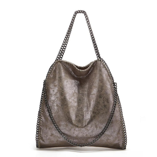 Soft Chain Shoulder Tote Bag