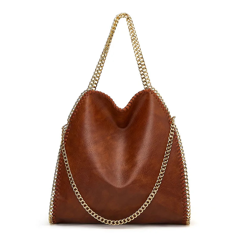 Soft Chain Shoulder Tote Bag