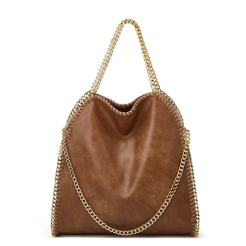 Soft Chain Shoulder Tote Bag