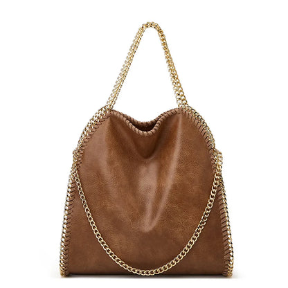 Soft Chain Shoulder Tote Bag