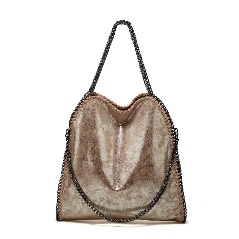 Soft Chain Shoulder Tote Bag