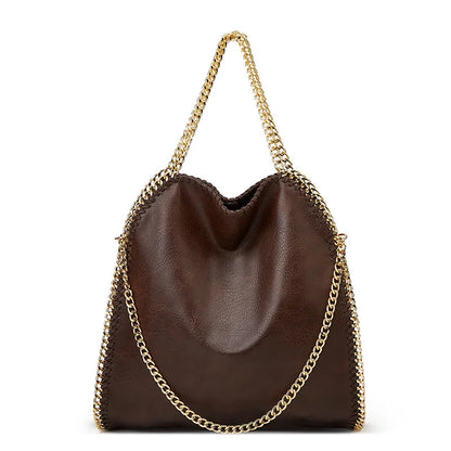 Soft Chain Shoulder Tote Bag