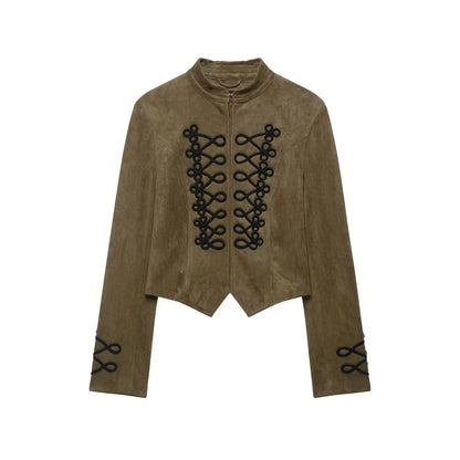 Vintage Suede Cropped Jacket